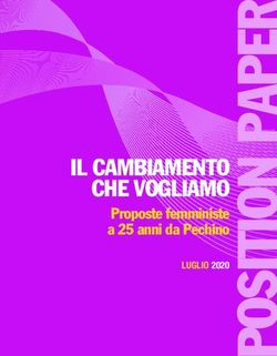 IL CAMBIAMENTO CHE VOGLIAMO - Proposte femministe a 25 anni da Pechino LUGLIO 2020