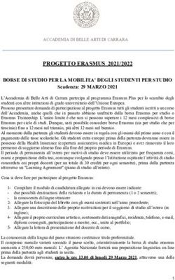 PROGETTO ERASMUS 2021/2022 BORSE DI STUDIO PER LA MOBILITA' DEGLI ...