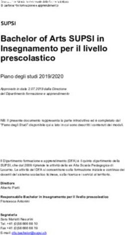 Bachelor of Arts SUPSI in Insegnamento per il livello prescolastico