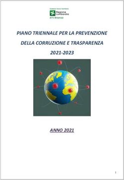 PIANO TRIENNALE PER LA PREVENZIONE DELLA CORRUZIONE E TRASPARENZA 2021-2023 - ANNO 2021