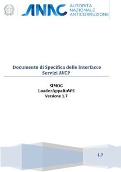 Documento di Specifica delle Interfacce Servizi AVCP - SIMOG LoaderAppaltoWS Versione 1.7 - ANAC