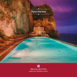 Spa menu - Grand Hotel Convento di Amalfi