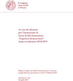 Avviso di selezione per l'ammissione al Corso di alta formazione "Logistica farmaceutica" Anno accademico 2018/2019 - Proposta approvata dalla ...