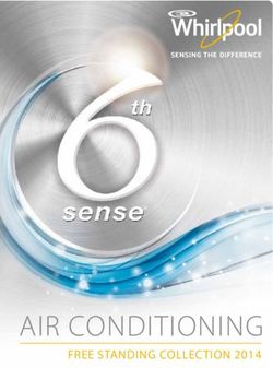 AIR CONDITIONING FREE STANDING COLLECTION 2014 - Tre S. Service