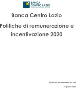 Banca Centro Lazio Politiche di remunerazione e incentivazione 2020