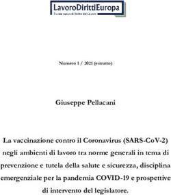 GIUSEPPE PELLACANI LA VACCINAZIONE CONTRO IL CORONAVIRUS (SARS-COV-2) NEGLI AMBIENTI DI LAVORO TRA NORME GENERALI IN TEMA DI PREVENZIONE E TUTELA ...