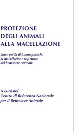 PROTEZIONE DEGLI ANIMALI ALLA MACELLAZIONE - A cura del Centro di Referenza Nazionale per il Benessere Animale - Izsler
