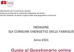 INDAGINE SUI CONSUMI ENERGETICI DELLE FAMIGLIE - Istat