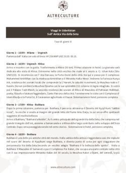Viaggi in Uzbekistan Sull' Antica Via della Seta - Altreculture