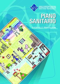 PIANO SANITARIO GUIDA ALLE PRESTAZIONI - Cadiprof