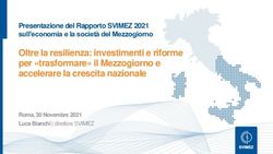 Oltre la resilienza: investimenti e riforme per "trasformare" il Mezzogiorno e accelerare la crescita nazionale - Presentazione del Rapporto ...