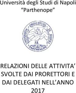 RELAZIONI DELLE ATTIVITA' SVOLTE DAI PRORETTORI E DAI DELEGATI NELL'ANNO 2017 - Università degli Studi di Napoli "Parthenope"