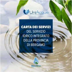 CARTA DEI SERVIZI del servizio idrico integrato della provincia di bergamo
