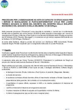 PROCEDURA PER L'ASSEGNAZIONE AD ASTA DI CAPACITA' DI STOCCAGGIO PER I SERVIZI DI MODULAZIONE DI PUNTA/UNIFORME/FAST CYCLE PER L'ANNO TERMICO ...