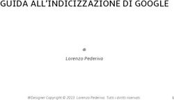 GUIDA ALL'INDICIZZAZIONE DI GOOGLE - Lorenzo Pederiva di