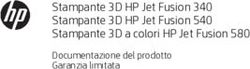 Stampante 3D HP Jet Fusion 340 Stampante 3D HP Jet Fusion 540 Stampante 3D a colori HP Jet Fusion 580 - Documentazione del prodotto Garanzia limitata