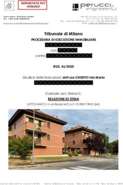 Tribunale di Milano PROCEDURA DI ESECUZIONE IMMOBILIARE