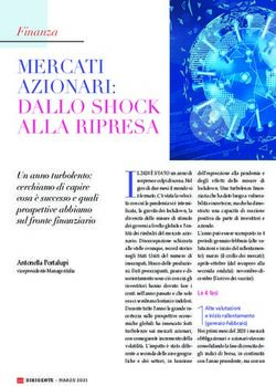 MERCATI AZIONARI: DALLO SHOCK ALLA RIPRESA - Un anno turbolento: cerchiamo di capire cosa è successo e quali prospettive abbiamo sul fronte ...