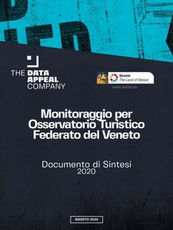 Monitoraggio per Osservatorio Turistico Federato del Veneto - Documento di Sintesi - The Data Appeal Company per Osservatorio ...
