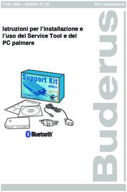 Istruzioni per l'installazione e l'uso del Service Tool e del PC palmare 7162 1900 - 02/2007 IT (it) Per l'installatore