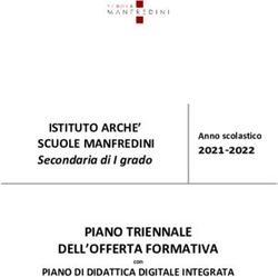PIANO TRIENNALE DELL'OFFERTA FORMATIVA - ISTITUTO ARCHE' SCUOLE MANFREDINI Secondaria di I grado - Istituto Arch&egrave; Scuole ...