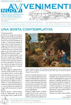 UNA SOSTA CONTEMPLATIVA - Parrocchia S. Maria Nascente