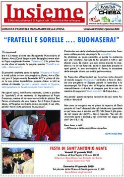 "FRATELLI E SORELLE . BUONASERA!" - Comunit&agrave; Pastorale Cassina