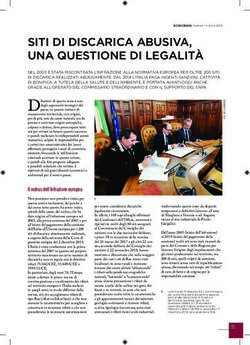 SITI DI DISCARICA ABUSIVA, UNA QUESTIONE DI LEGALIT&Agrave;