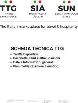 SCHEDA TECNICA TTG Tariffe Espositive Pacchetti Stand e altre Soluzioni Date e Informazioni generali Planimetria Quartiere Fieristico ...