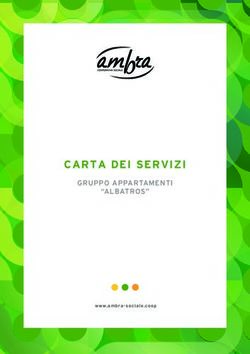 CARTA DEI SERVIZI GRUPPO APPARTAMENTI "ALBATROS" - www.ambra-sociale.coop