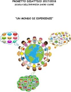 PROGETTO DIDATTICO 2017/2018 "UN MONDO DI ESPERIENZE" - SCUOLA DELL'INFANZIA SACRO CUORE