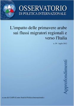 L'IMPATTO DELLE PRIMAVERE ARABE SUI FLUSSI MIGRATORI REGIONALI E VERSO L'ITALIA - N. 59 - LUGLIO 2012 - A CURA DEL CESPI CENTRO STUDI DI POLITICA ...