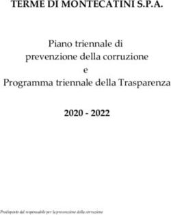 TERME DI MONTECATINI S.P.A - Piano triennale di prevenzione della corruzione e Programma triennale della Trasparenza
