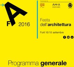Programma generale - Festa dell'architettura Forl&igrave; 16/18 settembre - Ordine degli Architetti di Forl&igrave;-Cesena