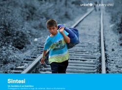 Sintesi Un bambino è un bambino Proteggiamo i bambini in fuga da violenze, abusi e sfruttamento - Unicef Italia