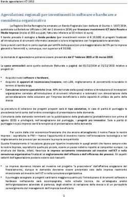 Agevolazioni regionali per investimenti in software e hardware e consulenza organizzativa