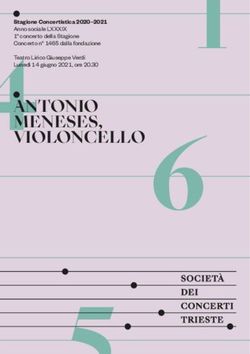 ANTONIO MENESES, VIOLONCELLO - Stagione Concertistica 2020-202 Anno sociale LXXXIX concerto della Stagione Concerto n 465 dalla fondazione ...