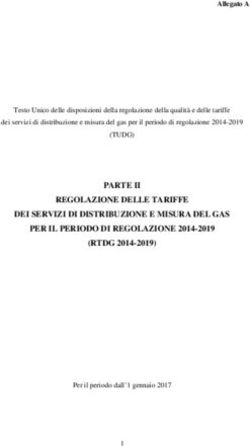 REGOLAZIONE DELLE TARIFFE DEI SERVIZI DI DISTRIBUZIONE E MISURA DEL GAS PER IL PERIODO DI REGOLAZIONE 2014-2019 (RTDG 2014-2019) - Arera