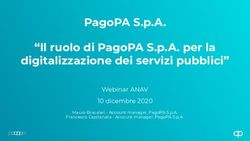 PAGOPA S.P.A. "IL RUOLO DI PAGOPA S.P.A. PER LA DIGITALIZZAZIONE DEI SERVIZI PUBBLICI" - WEBINAR ANAV 10 DICEMBRE 2020