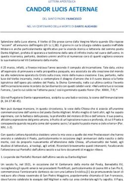 CANDOR LUCIS AETERNAE - Unit&agrave; Pastorale di Pozzo e ...