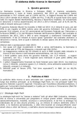 Il sistema della ricerca in Germania1 1. Quadro generale - Ambasciata d ...