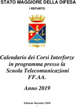FF.AA. Calendario dei Corsi Interforze in programma presso la Scuola Telecomunicazioni Anno 2019 - STATO MAGGIORE DELLA DIFESA