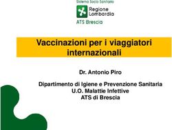 Vaccinazioni per i viaggiatori internazionali - Dr. Antonio Piro Dipartimento di Igiene e Prevenzione Sanitaria U.O. Malattie Infettive ATS di Brescia