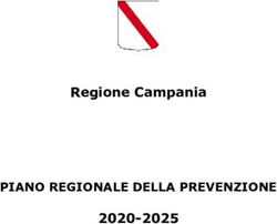 Regione Campania PIANO REGIONALE DELLA PREVENZIONE 2020-2025 - Quaderni del Ministero della ...