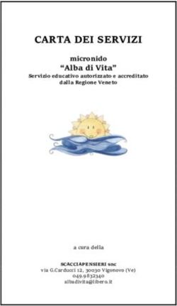 CARTA DEI SERVIZI "Alba di Vita" - micronido - Legato Barone