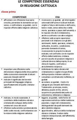 LE COMPETENZE ESSENZIALI DI RELIGIONE CATTOLICA