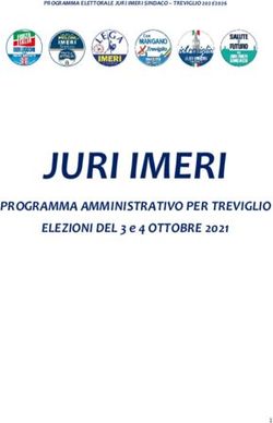 JURI IMERI PROGRAMMA AMMINISTRATIVO PER TREVIGLIO ELEZIONI DEL 3 e 4 OTTOBRE 2021
