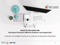 PROGETTO NOI SIAMO PARI - Educazione finanziaria, differenze di genere e pari opportunità La Donna e la Famiglia al centro di un percorso di ...