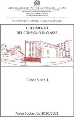 DOCUMENTO DEL CONSIGLIO DI CLASSE - Classe V sez. L Anno Scolastico 2020/2021