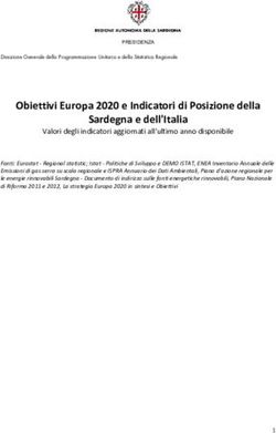 Obiettivi Europa 2020 e Indicatori di Posizione della Sardegna e dell'Italia